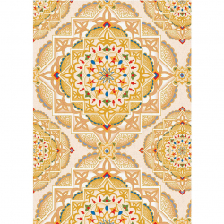 Ткань для пэчворка PEPPY Индийское Сари 146 г/м? 100% хлопок цв.ИС-03 кремовый уп.50х55 см