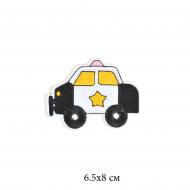Термоаппликации арт.TBY-2132 Машинка Полиция 6,5х8см 10 шт