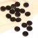 Пуговицы деревянные TBY.F501 цв.темно-коричневый 24L-15мм, 2 прокола, 50 шт