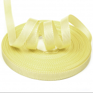 Лента Ideal репсовая в рубчик шир.15мм цв. 009 молочный с ниткой уп.45,7м