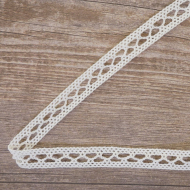 85428_Кружево хлопковое на картонной катушке, цвет белый