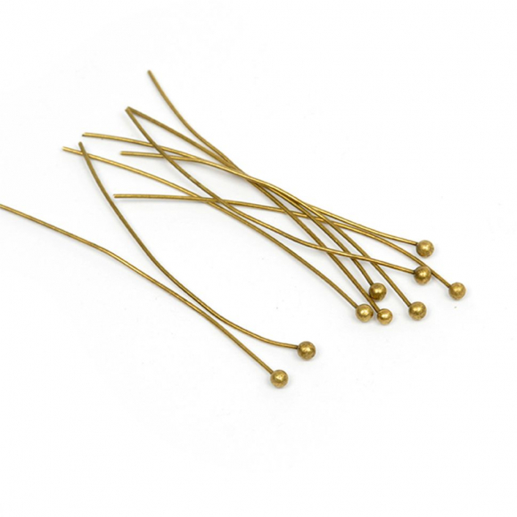 Пины с шляпкой арт.TBY.PIN1.01 45 мм цв.бронза уп.2000 шт