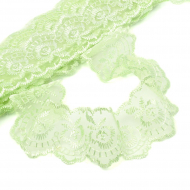 Кружево капрон KRUZHEVO арт.TBS.30010 шир.45мм цв.080 св.салатовый уп.9,14м