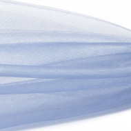 Фатин Кристалл средней жесткости блестящий арт.K.TRM шир.300см, 100% полиэстер цв. 68 К уп.5м - небесно-голубой