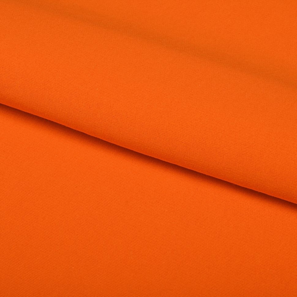 Ткань трикотаж Футер 2х нитка начес с лайкрой 190г опененд 100+100см апельсин 16-1362 уп.6м Ткань трикотаж Футер 2х нитка начес с лайкрой 190г опененд 100+100см апельсин 16-1362 уп.6м