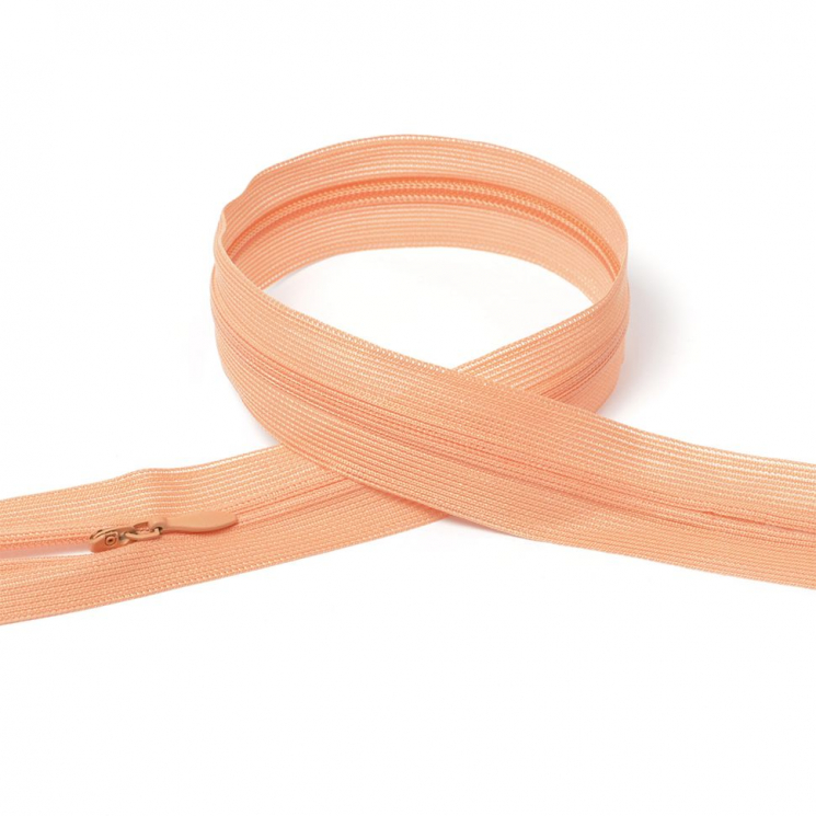 Молния MaxZipper пласт. потайная №3 50см н/р цв.F155 персик уп.50шт