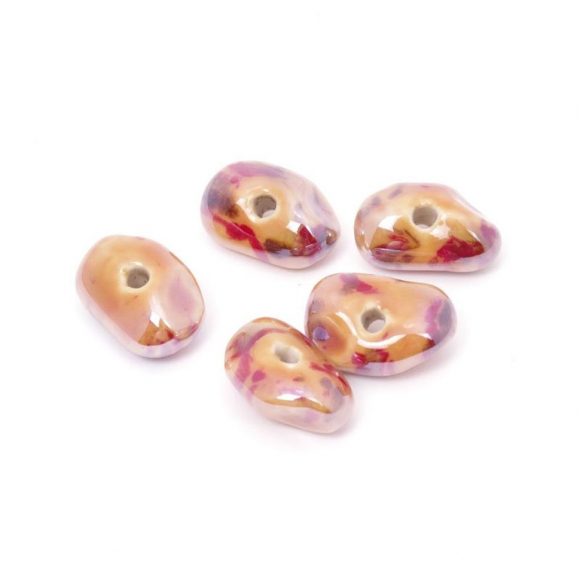 Бусины керамические TESОRO арт.TS-481 цв.020 18 мм