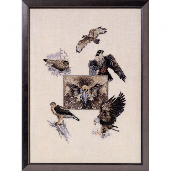 Набор для вышивания OEHLENSCHLAGER арт.84844 Орлы 36х50 см