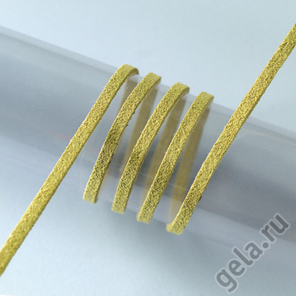 55224_Шнур оливковый из алькантары