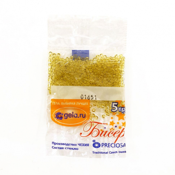 Бисер №10, 5 г., цвет 01651