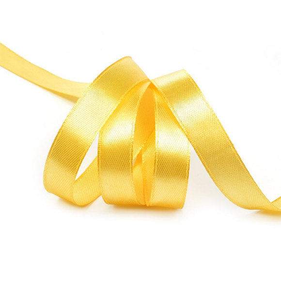 Лента атласная 12мм цв.3021 св.горчичный IDEAL уп.27,4 м