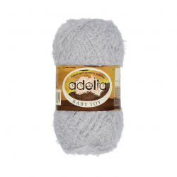 Пряжа ADELIA BABY TOY (100% нейлон) 10х50г/255м цв.04 св.серый