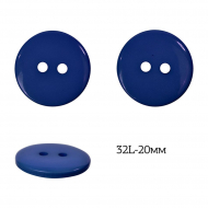 Пуговицы пластик арт.TBY.376.20.330 цв.330 т.синий, 32L-20мм, 2 прокола, 200шт