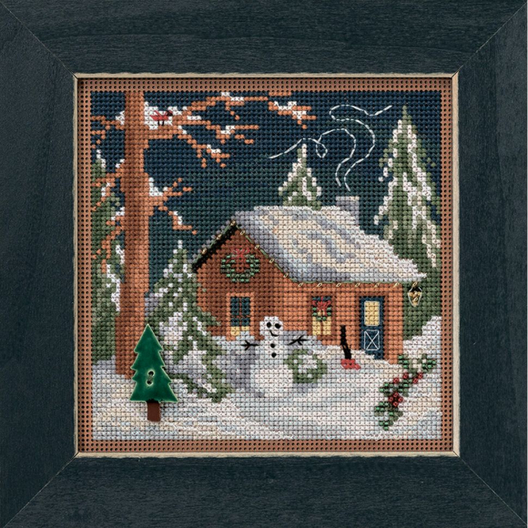 Набор для вышивания бисером MILL HILL Рождественский домик 13,33х13,33 см Набор для вышивания бисером MILL HILL Рождественский домик 13,33х13,33 см