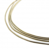 Канитель мягкая, гладкая арт.KAN/MD 0,7-24 глянец, цв.темный экрю уп.100 г