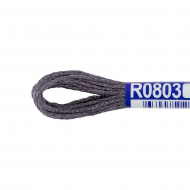Нитки для вышивания Gamma мулине 100% вискоза 12 x 8 м цв.R0803 серый