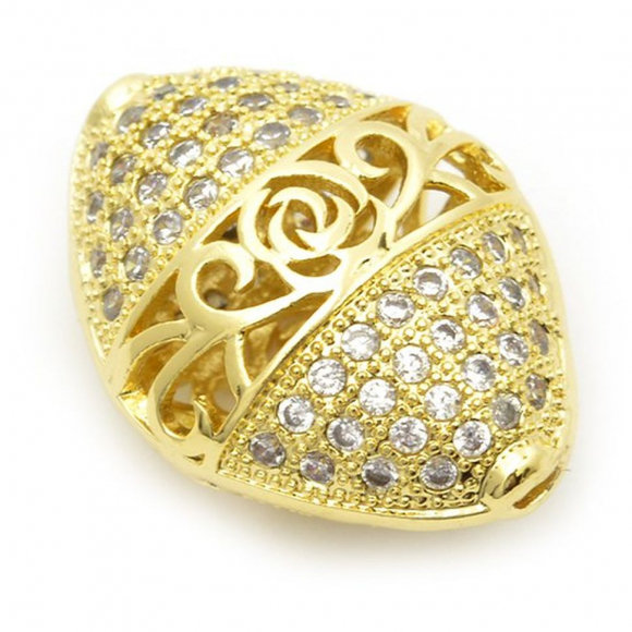 Бусины металлические Tesoro Premium арт.TS.L111 18х14 мм, in ?1 мм Бусины металлические Tesoro Premium арт.TS.L111 18х14 мм, in ?1 мм