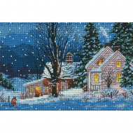 Набор для вышивания DIMENSIONS арт.DMS-70-08935 Тихая ночь 13х18 см