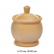 Сахарница с крышкой деревянная липа h70мм, d85мм Magic 4 Hobby уп.2шт