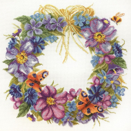 Набор для вышивания МАРЬЯ ИСКУСНИЦА арт.06.002.52 Цветы лета 40х40 см