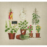 Набор для вышивания Le Bonheur des Dames арт.1084 Aromates (Специи) 24х22 см