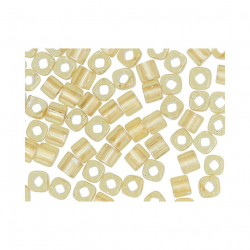 Бисер Япония "TOHO" CUBE №3  3 мм 5 х 5 г №0022F св.золотистый/матовый