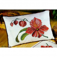 Набор для вышивания PERMIN арт.83-7621 Подушка Орхидея 40х58 см