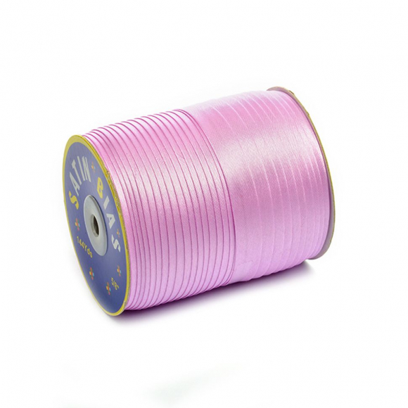 Косая бейка TBY атласная шир.15мм цв.F165 св.сиреневый уп.132 м