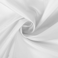 Ткань подкладочная Таффета антистатик НАРЕЗКА IdealTex 210Т F101 белый 95г/пог.м уп.10м