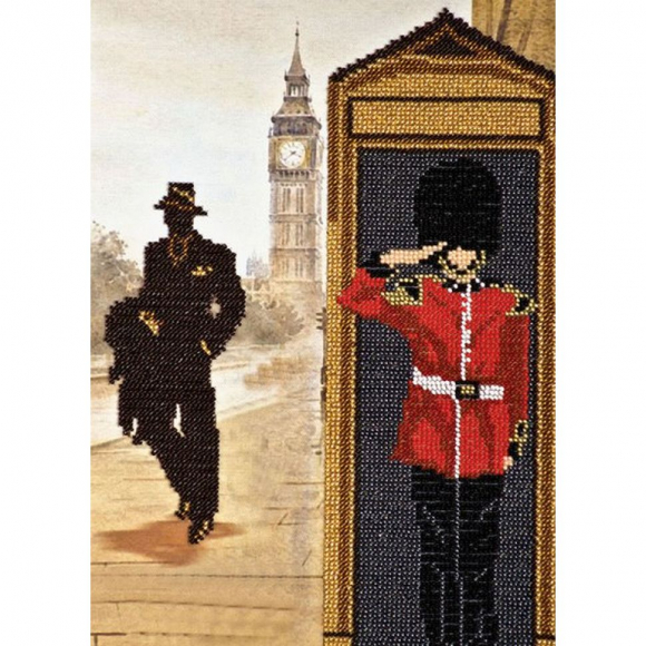 Набор для вышивания бисером АБРИС АРТ арт. AB-168 Лондонские сюжеты 2 22х32 см