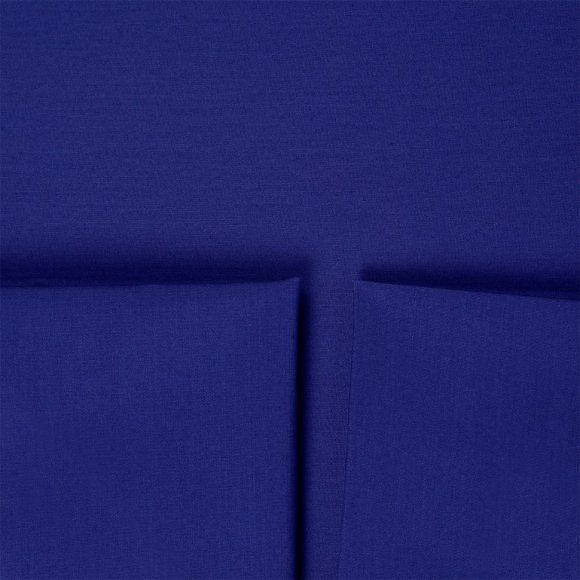 Ткань ТиСи поплин стрейч 110 г/м? 65% пэ, 33% хлопок, 2% спандекс шир.150 см арт.TBY.TC.27 цв.т.синий рул.25м
