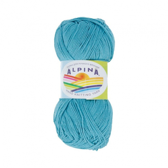 Пряжа ALPINA SATI (100% мерсеризованный хлопок) 10х50г/170м цв.343 бирюзовый