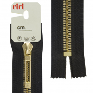 30238_Молния металл, Golg, слайдер STAB, неразъёмная, 6 мм, 16 см, цвет 2110, черный