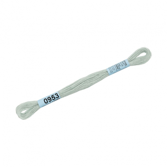 Нитки для вышивания Gamma мулине (0820-3070) 100% хлопок 24 x 8 м цв.0953 св.мята