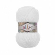 Пряжа для вязания Ализе Softy Plus (100% микрополиэстер) 5х100г/120м цв.055 белый