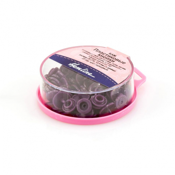 130821_Кнопки пластиковые, 12,4 мм, цвет пурпурный 130821_Кнопки пластиковые, 12,4 мм, цвет пурпурный