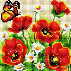 Набор Белоснежка для изготовления картин со стразами на подрамнике арт.БЛ.366-ST-S Хороший день 20х20см