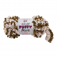 Пряжа для вязания Ализе Puffy More (100% микрополиэстер) 2х150г/11,5м цв.6264