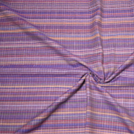 Ткань лен Полоска, 145г/м, 50%лен+50%хлопок, цв.лаванда уп.50х50см