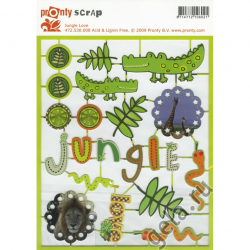33295_Аппликация вырубная "Любовь к джунглям"