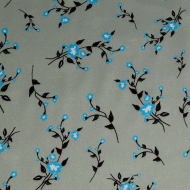 Ткань шелк Армани креп 90 г/м? 97% полиэстер, 3% лайкра шир.148 см арт.T.0229.4 цв.04 зеленый рул.25м