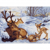 Рисунок на канве МАТРЕНИН ПОСАД арт.37х49 - 0543 Олени