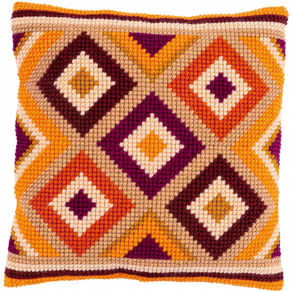 Набор для вышивания VERVACO арт.PN-0191883 Подушка Узоры 40х40 см