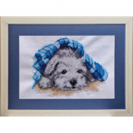 Набор для вышивания бисером СЛАВЯНОЧКА арт. С-101 Щеночек 22х24 см