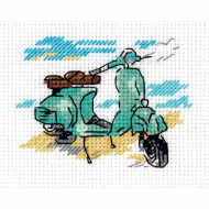 Набор для вышивания KLART арт. 8-388 Зарисовки. На берегу 10х8,5 см