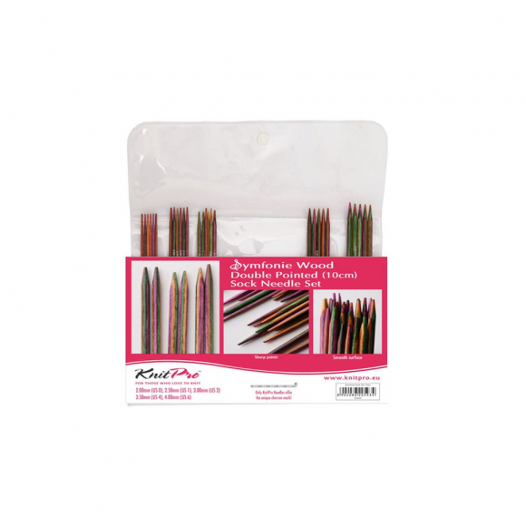 20631 Knit Pro Набор чулочных спиц для вязания длиной 20см Symfonie (2,5мм, 3мм, 3,5мм, 4мм, 4,5мм, 5мм), дерево, многоцветный, 6 видов сп 20631 Knit Pro Набор чулочных спиц для вязания длиной 20см Symfonie (2,5мм, 3мм, 3,5мм, 4мм, 4,5мм, 5мм), дерево, многоцветный, 6 видов сп
