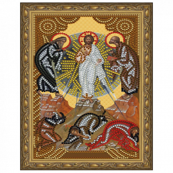 Картина 5D мозаика с нанесенной рамкой Molly арт.KM0805 Вознесение Господне (8 цветов) 20х30 см
