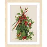 Набор для вышивания LANARTE арт.PN-0173607 My winter home 30х44 см