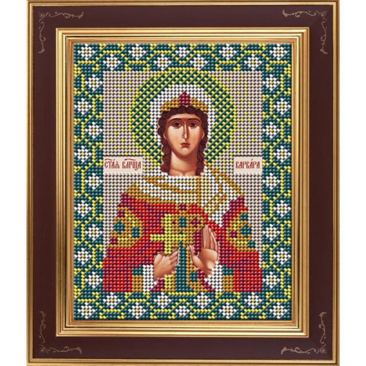 96294_Набор для вышивания бисером Икона "Святая великомученица Варвара"