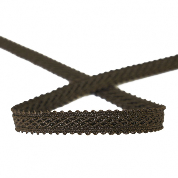 Тесьма PEGA тип интерьерная, цвет коричневый, 10 мм